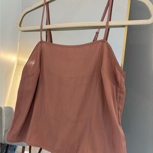 Elegant Mauve Spaghetti Strap Top